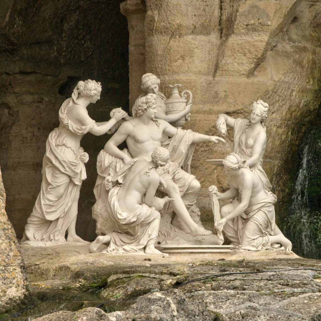 beelden bosquet van de baden van apollo tuinen versailles
